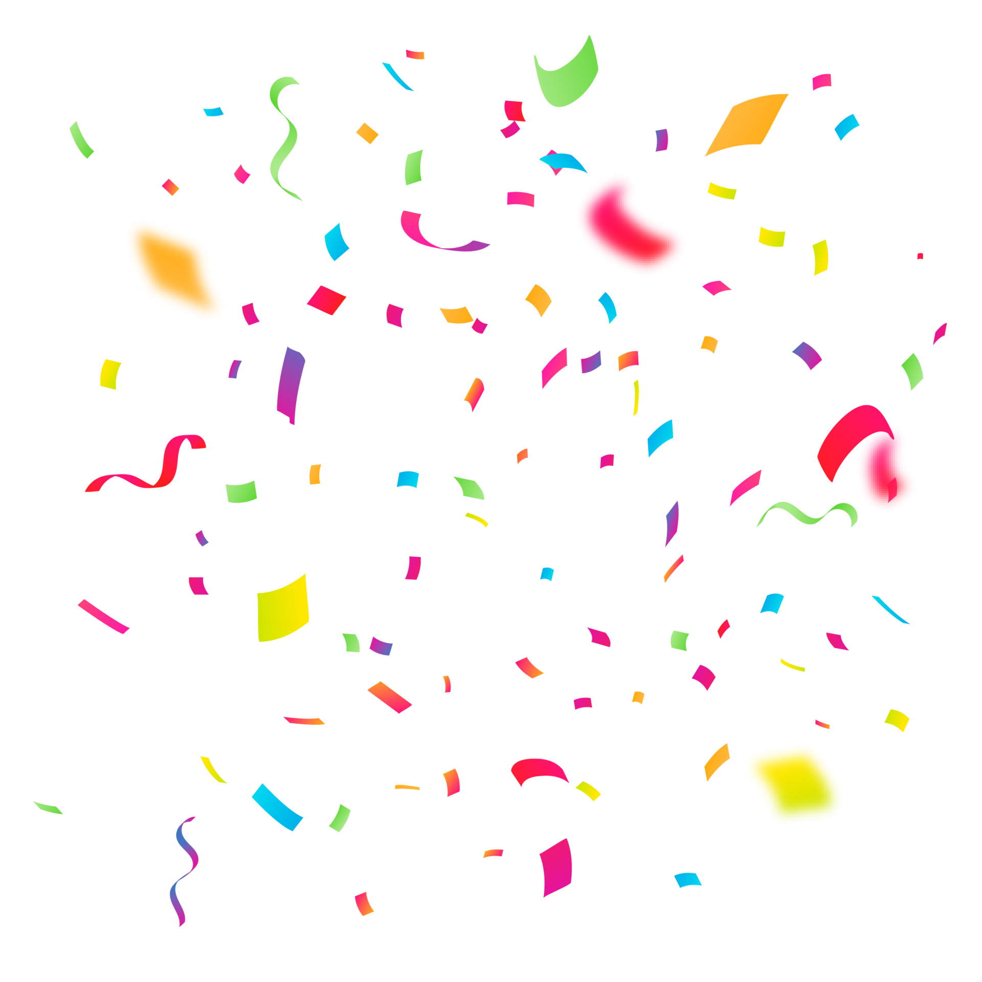 realistic colorful confetti background 22718654 PNG