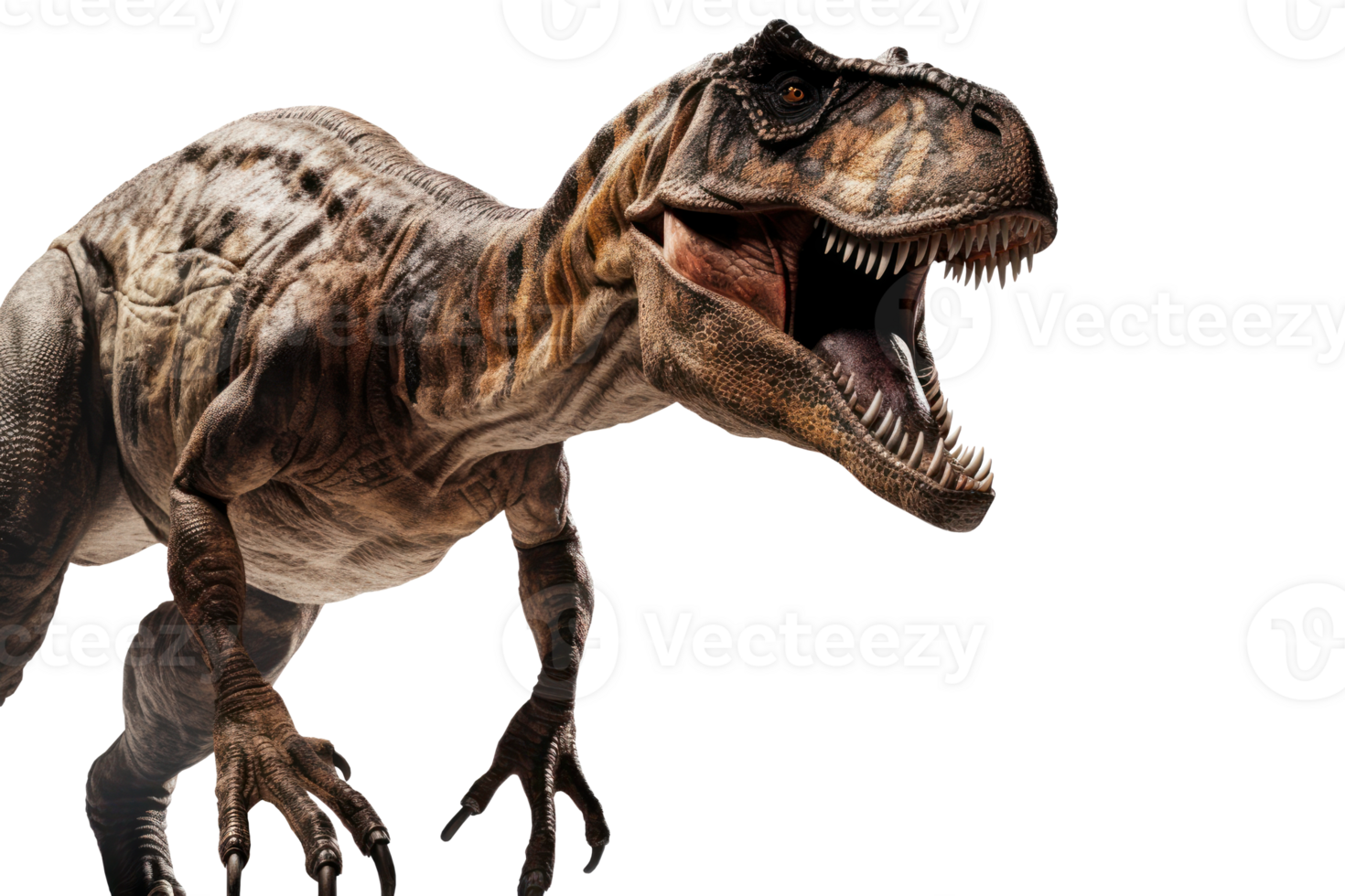 t-rex dinosaurus geïsoleerd Aan transparant achtergrond. ai gegenereerd. png