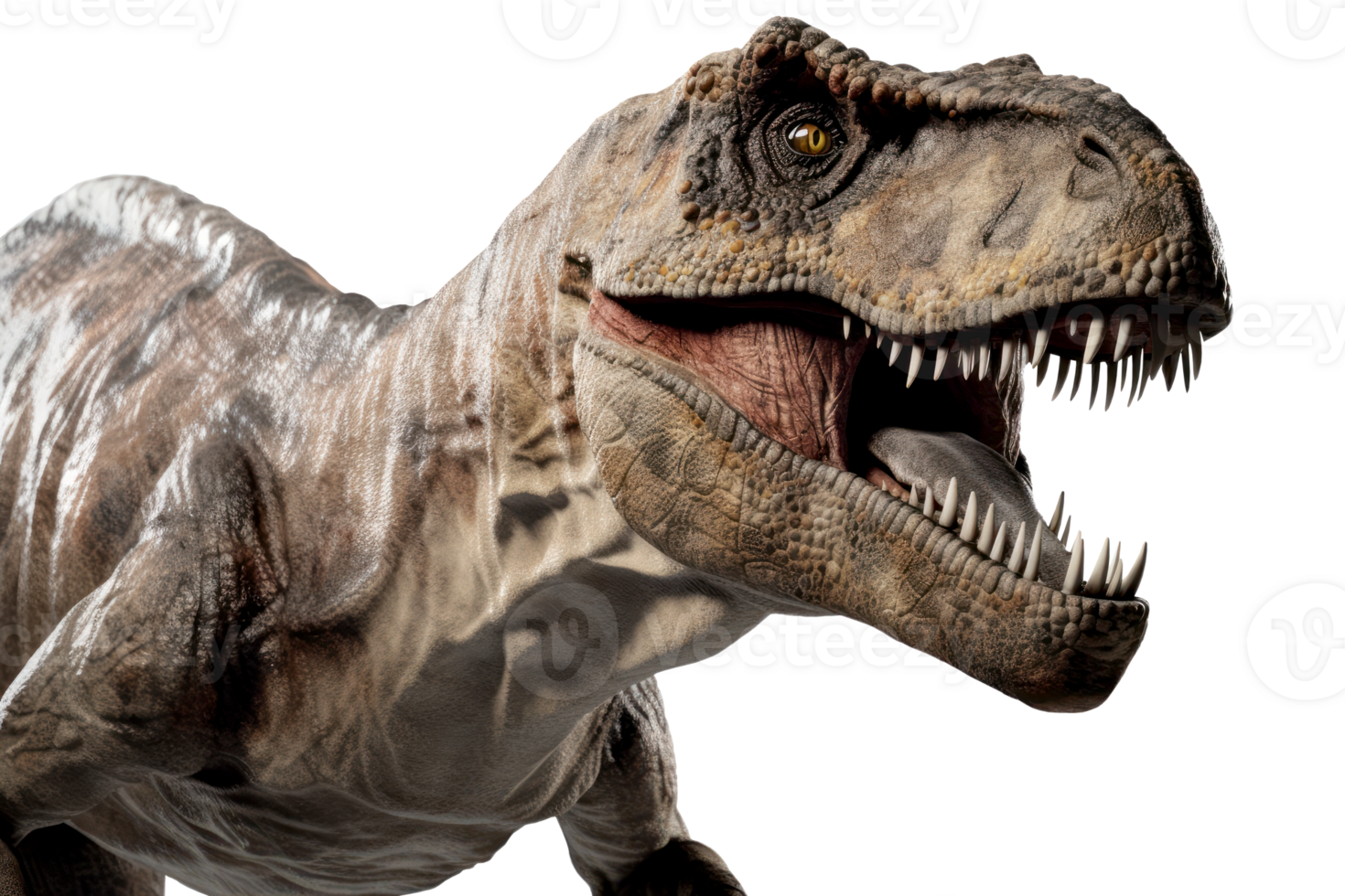 t-rex dinosaurus geïsoleerd Aan transparant achtergrond. ai gegenereerd. png