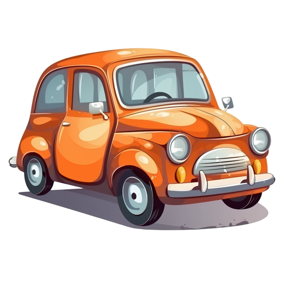 voiture dessin animé png ai génératif