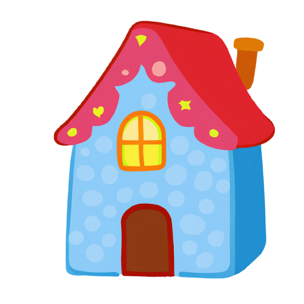 cartoon house aesthetic png
