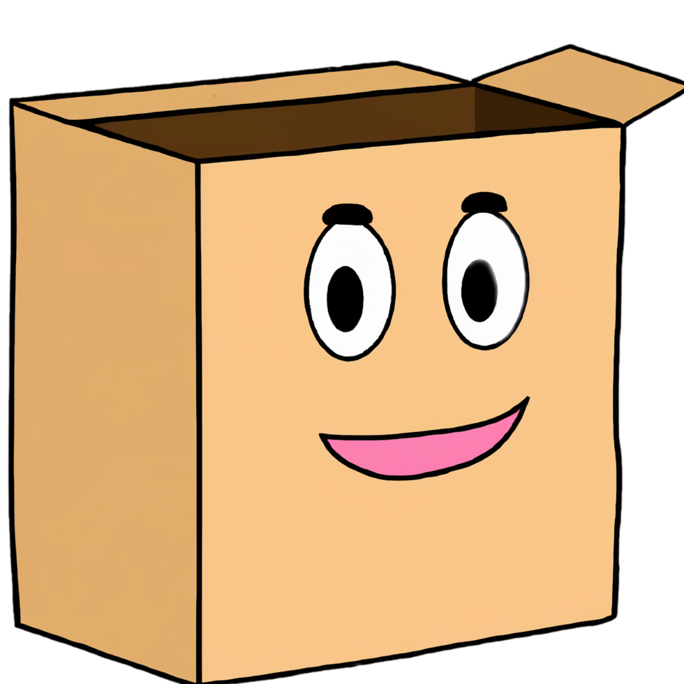 cartoon funny home box png