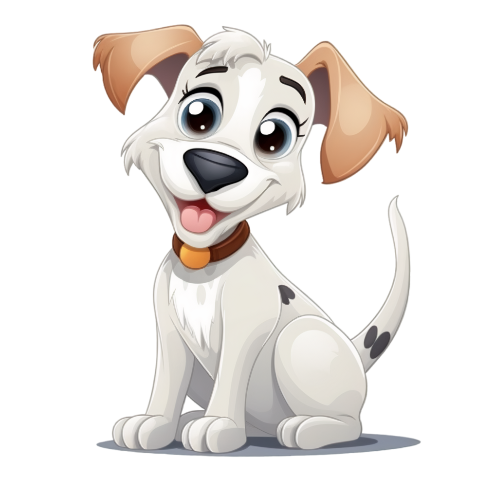 cartone animato carino cane, ai generativo png