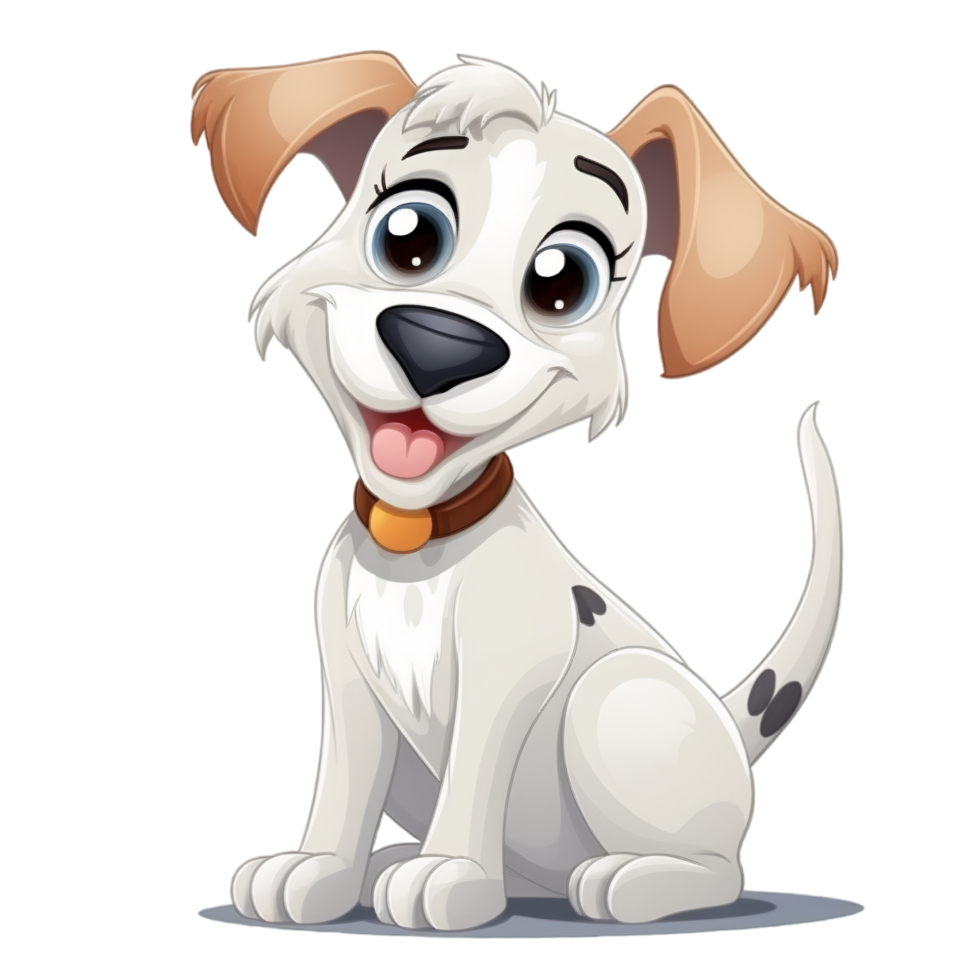 dessin animé mignonne chien, ai génératif png