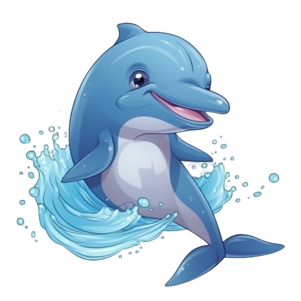 Adorable Young dolphin png