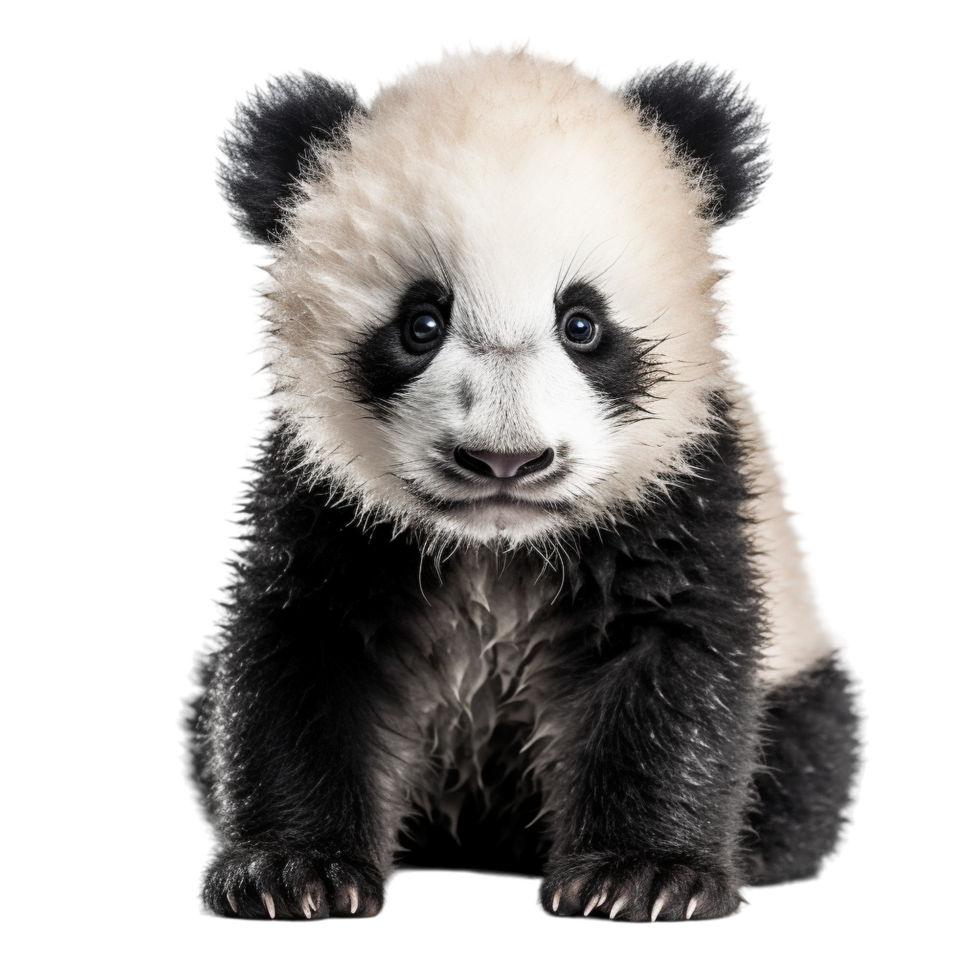 süß Panda transparent png ai generativ