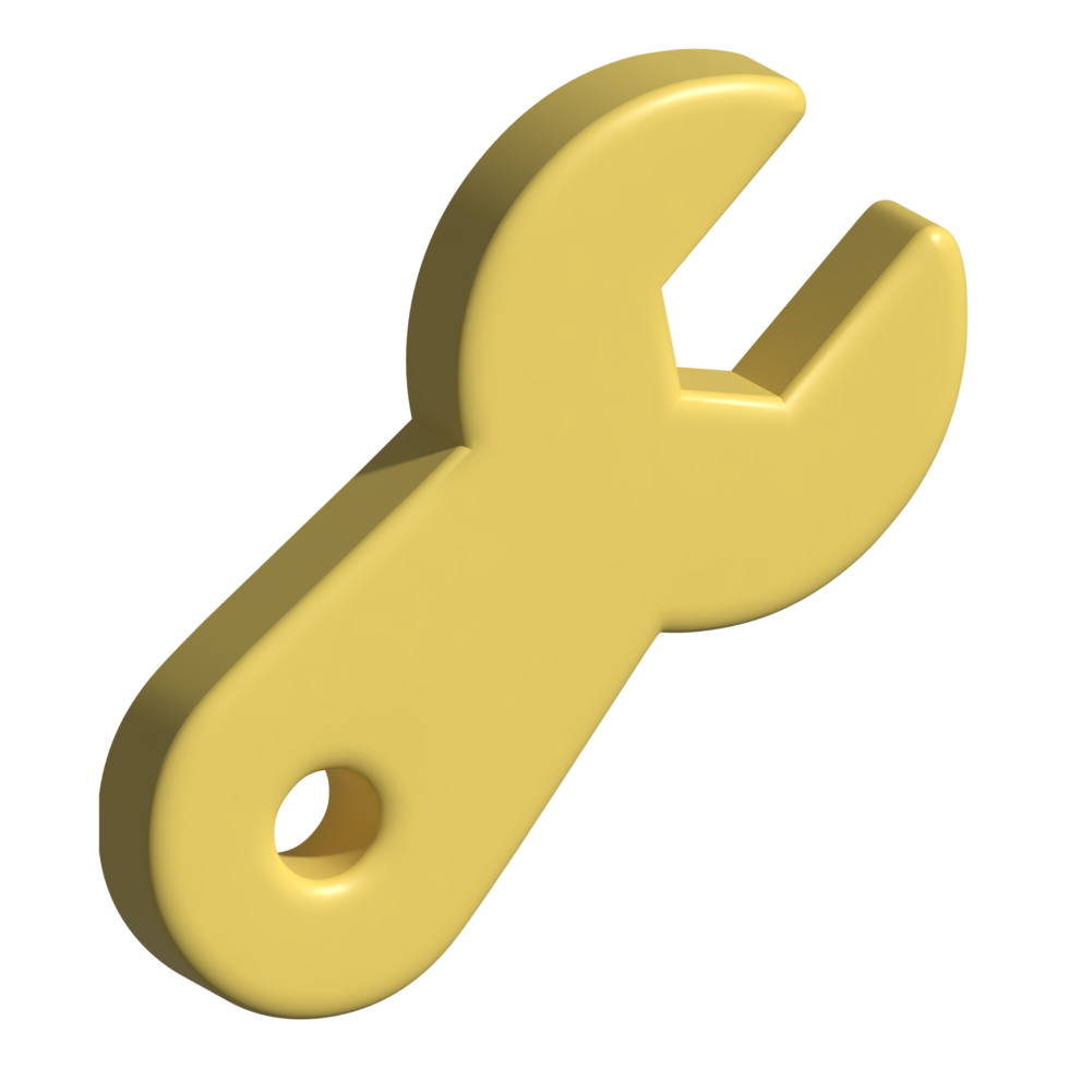 3d icon of wrench png