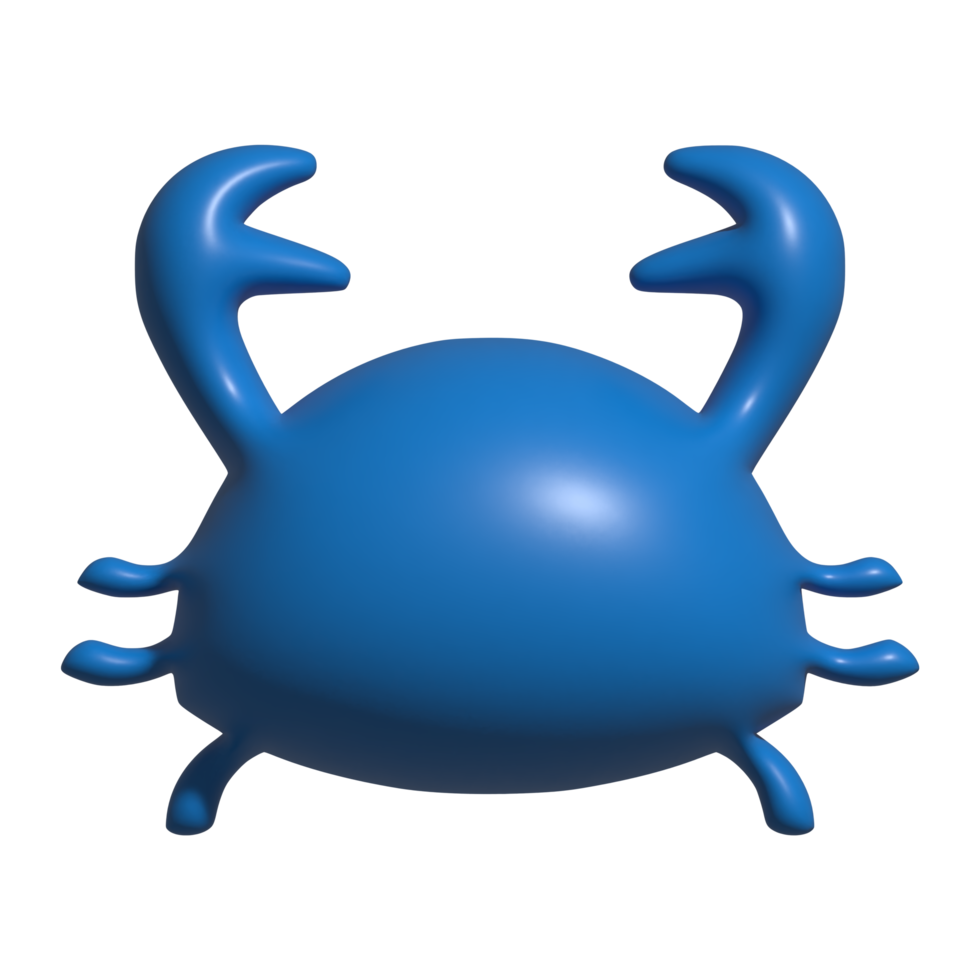 3d icon of crab png