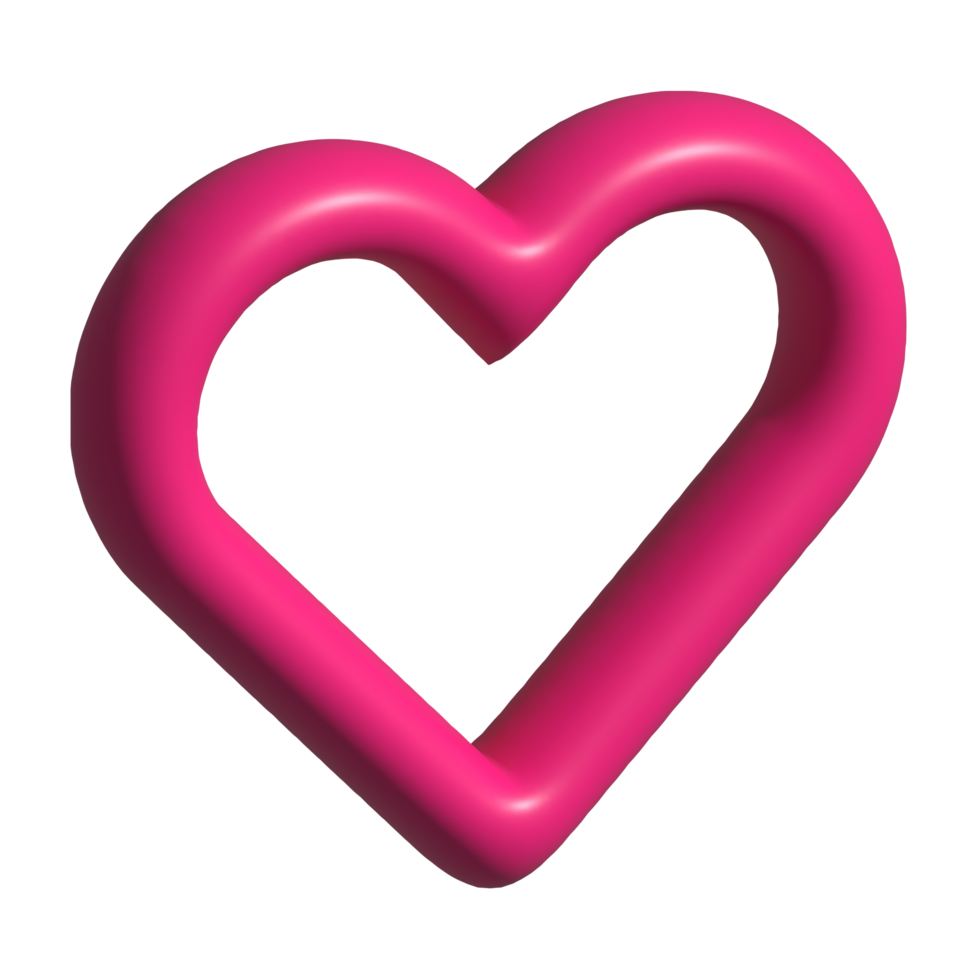 ícone 3d do amor png