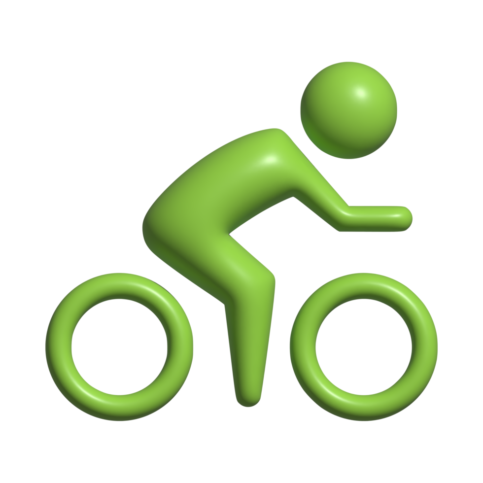 3d icon of bicycle png