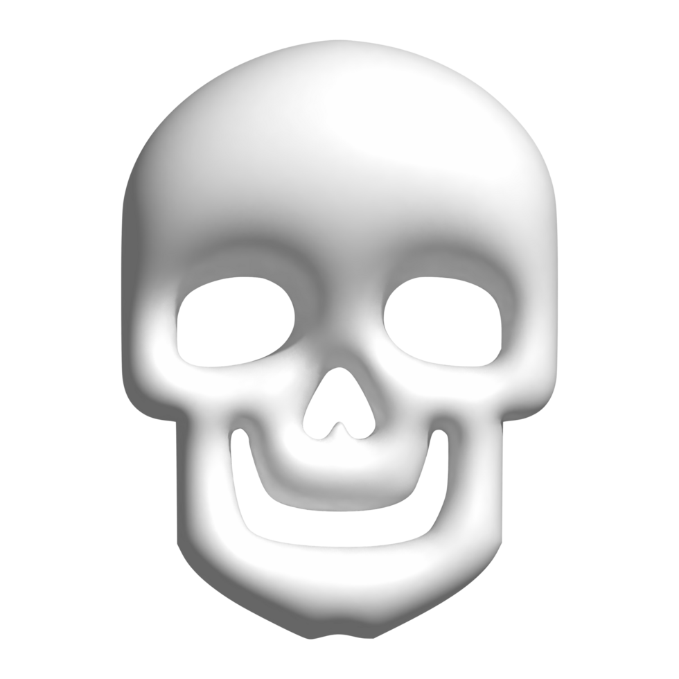 3d icon of skull png