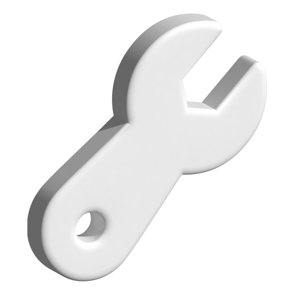 3d icon of wrench png