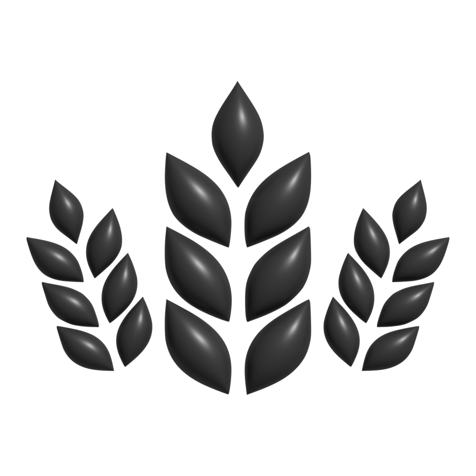 3d icon of wheat png