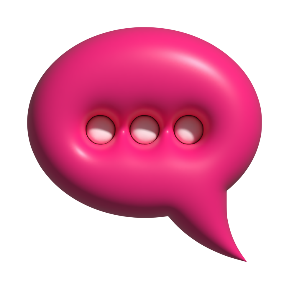 3d icon of chat png