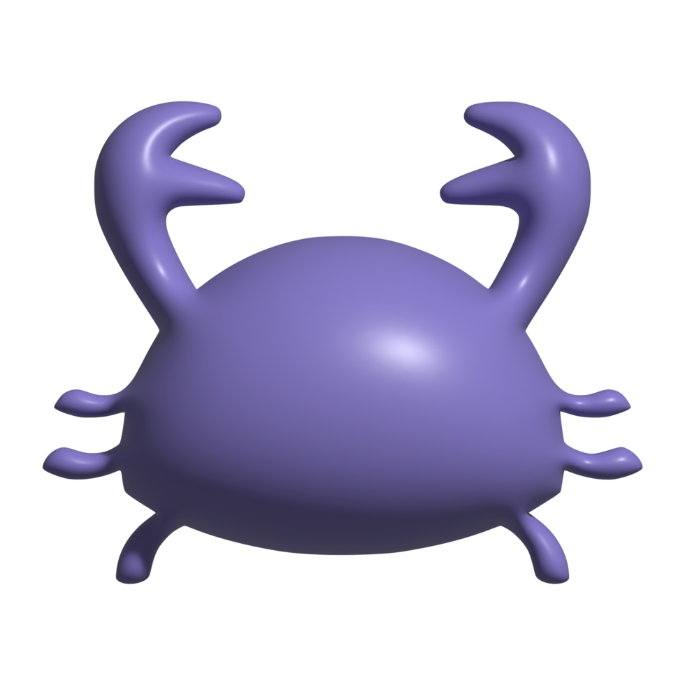 3d icon of crab png