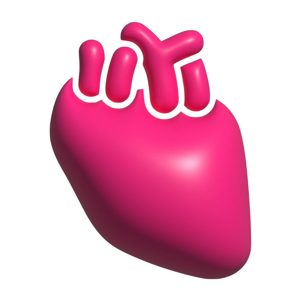 3d icona di cuore png