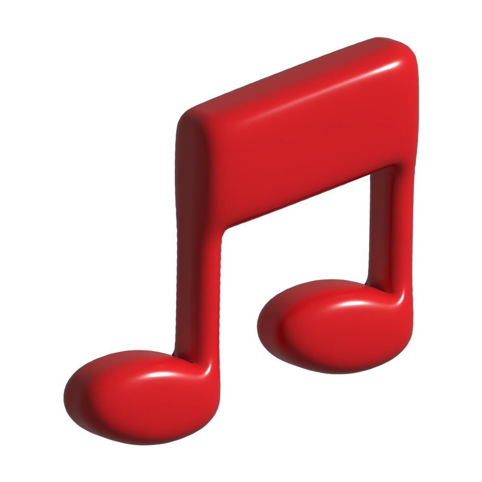 3d icon of music note png