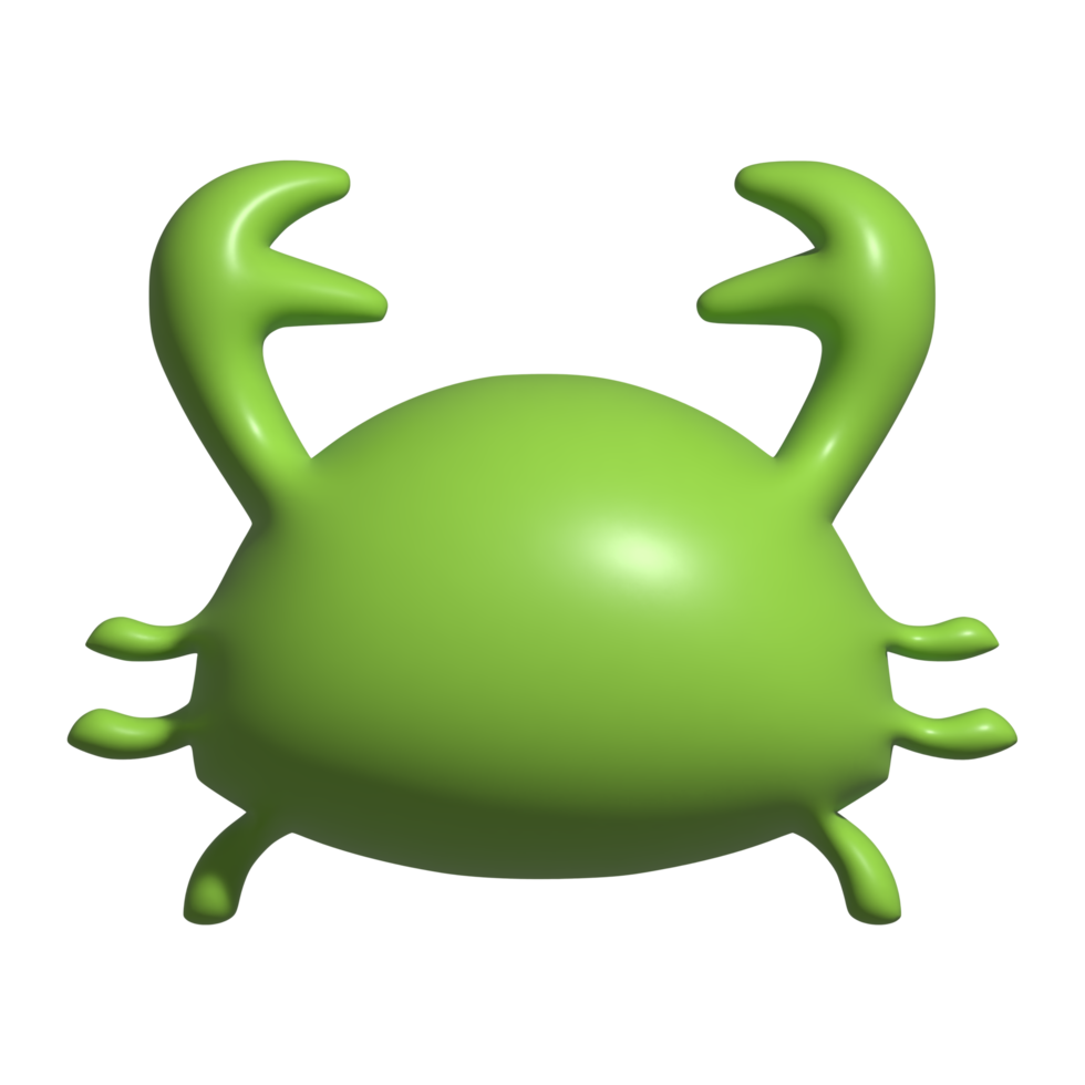 3d icono de cangrejo png