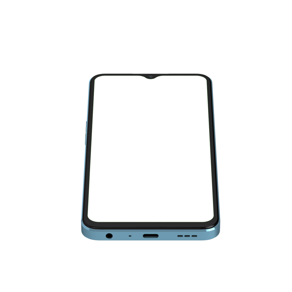 transparent Blau Smartphone Winkel Rahmen png