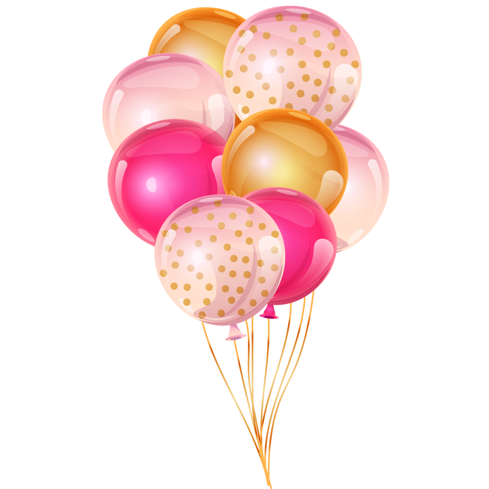 Baby shower pink balloons, it's a girl illustrations for invitations