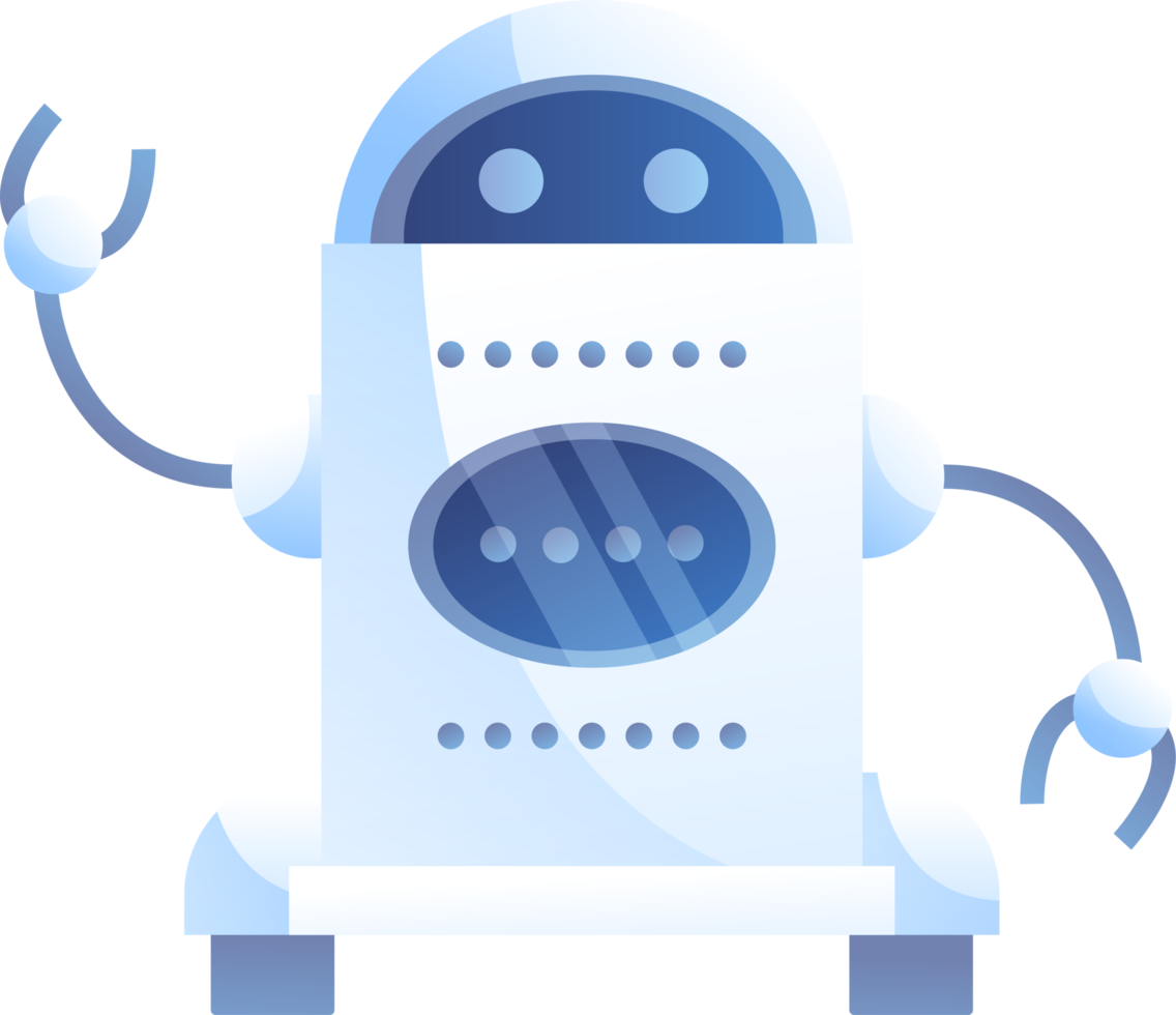 Cute robot, chatbot, AI bot character design illustration. AI technology and cyber character. Futuristic technology service and communication artificial intelligence concept png