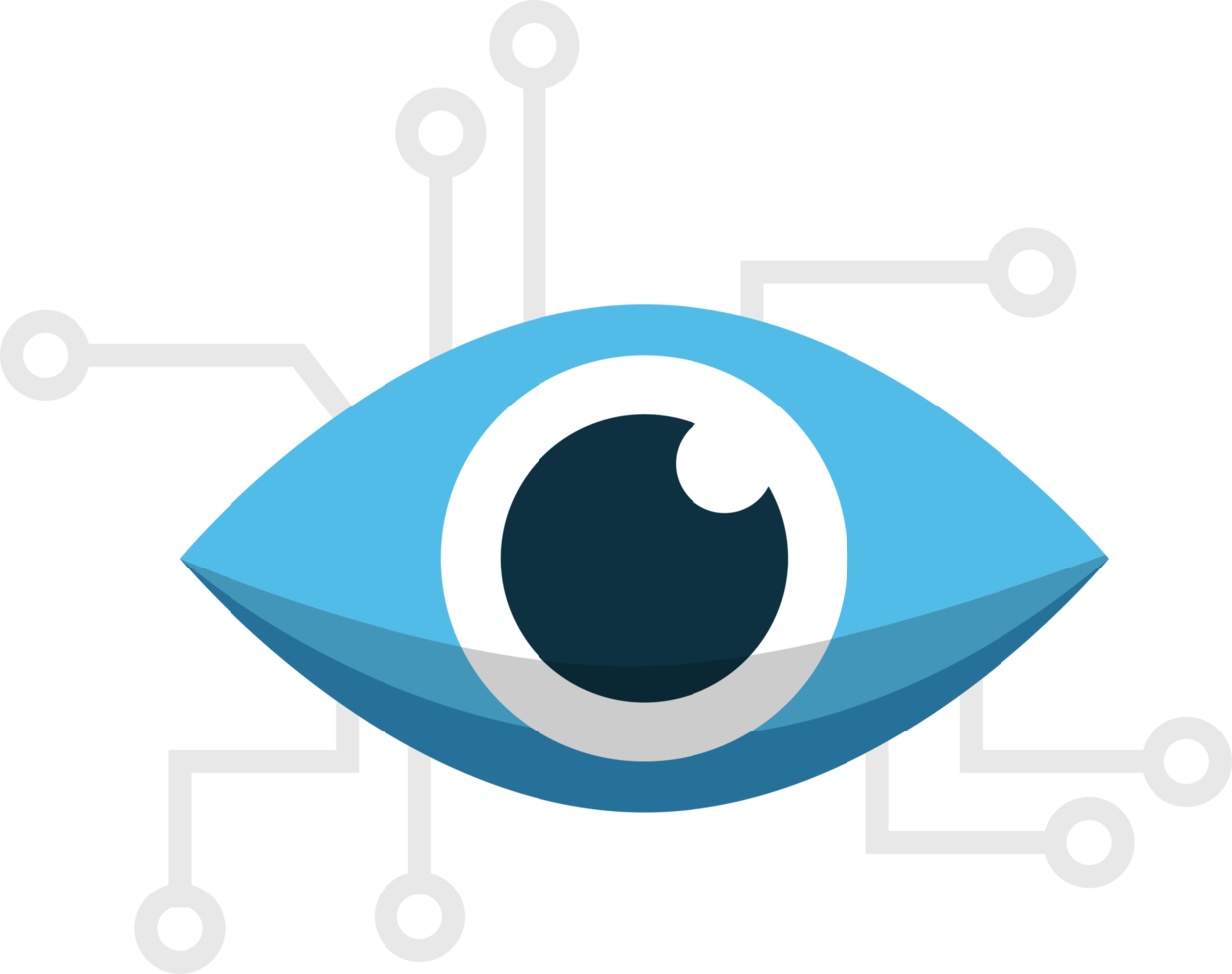 Artificial intelligence icon element design illustration. AI technology and cyber icon element. Futuristic technology service and communication artificial intelligence concept png