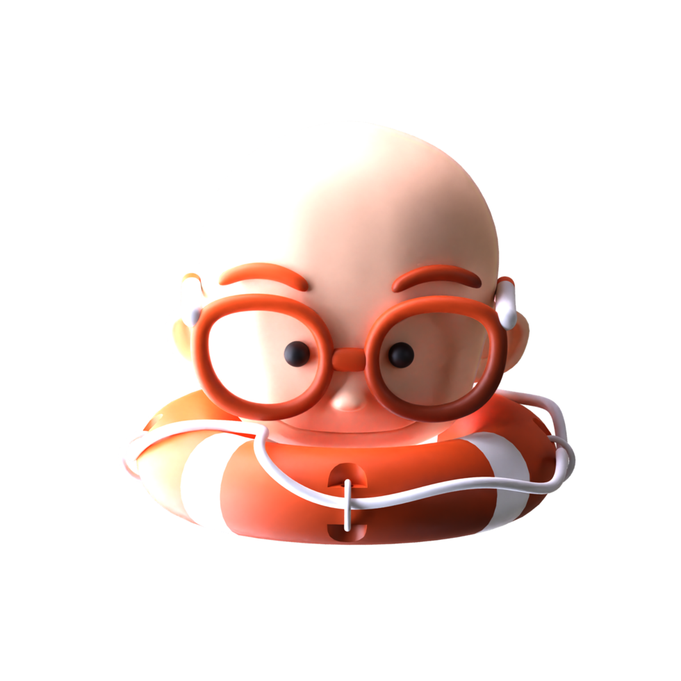 3d head design for your project png