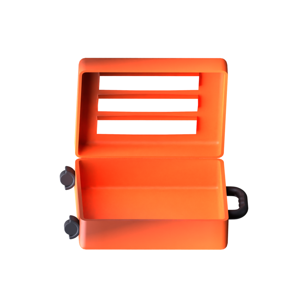 3d suitcase design for your app, website, or project png