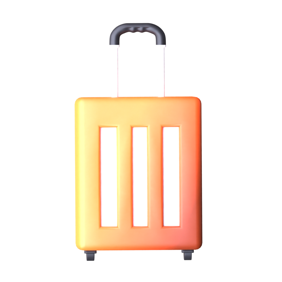 3d suitcase design for your app, website, or project png
