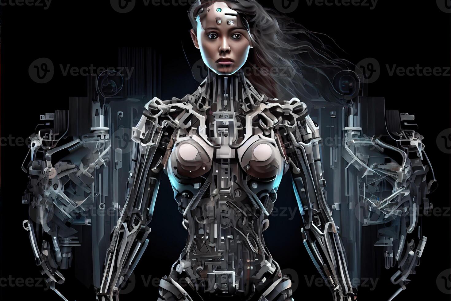 robot ai automation artificial intelligence ai futuristic photo