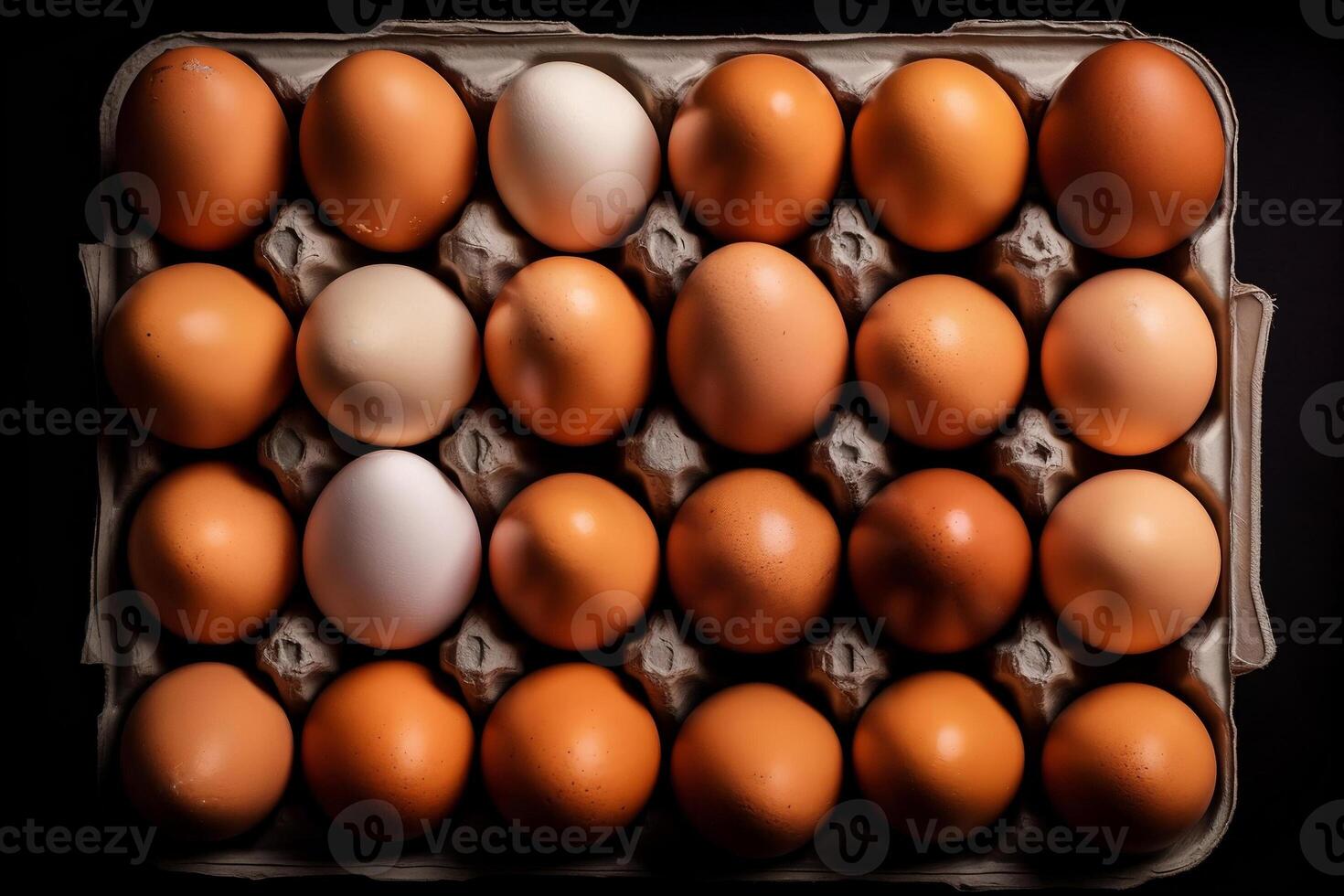 Chicken eggs in a tray. 22720017 Stock Photo at Vecteezy