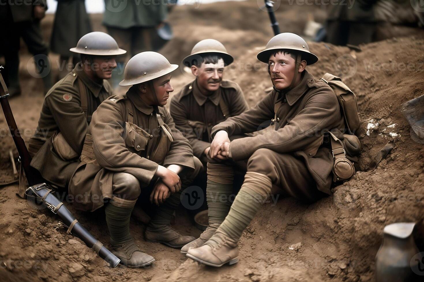 Soldiers of the First World War. photo