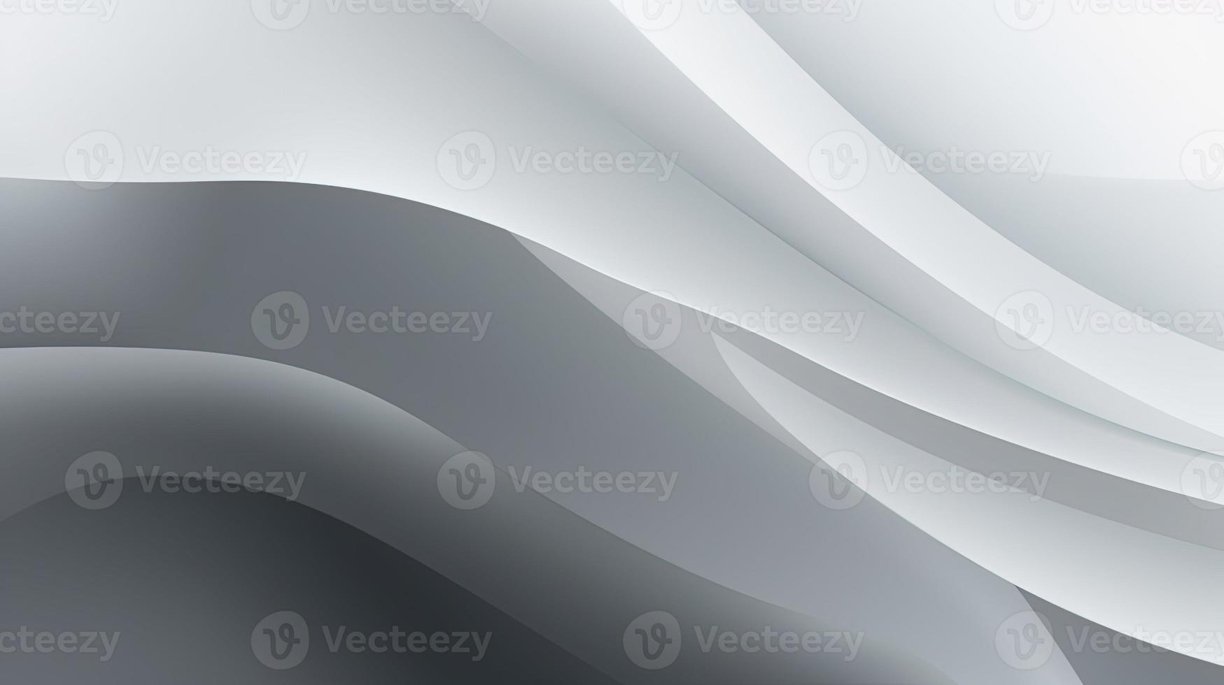abstract background with smooth lines in gray colors, 3d illustration photo