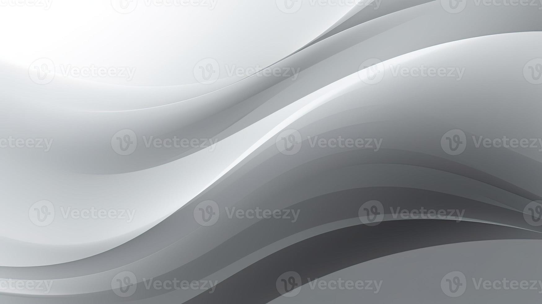 abstract background with smooth lines in gray colors, 3d illustration photo