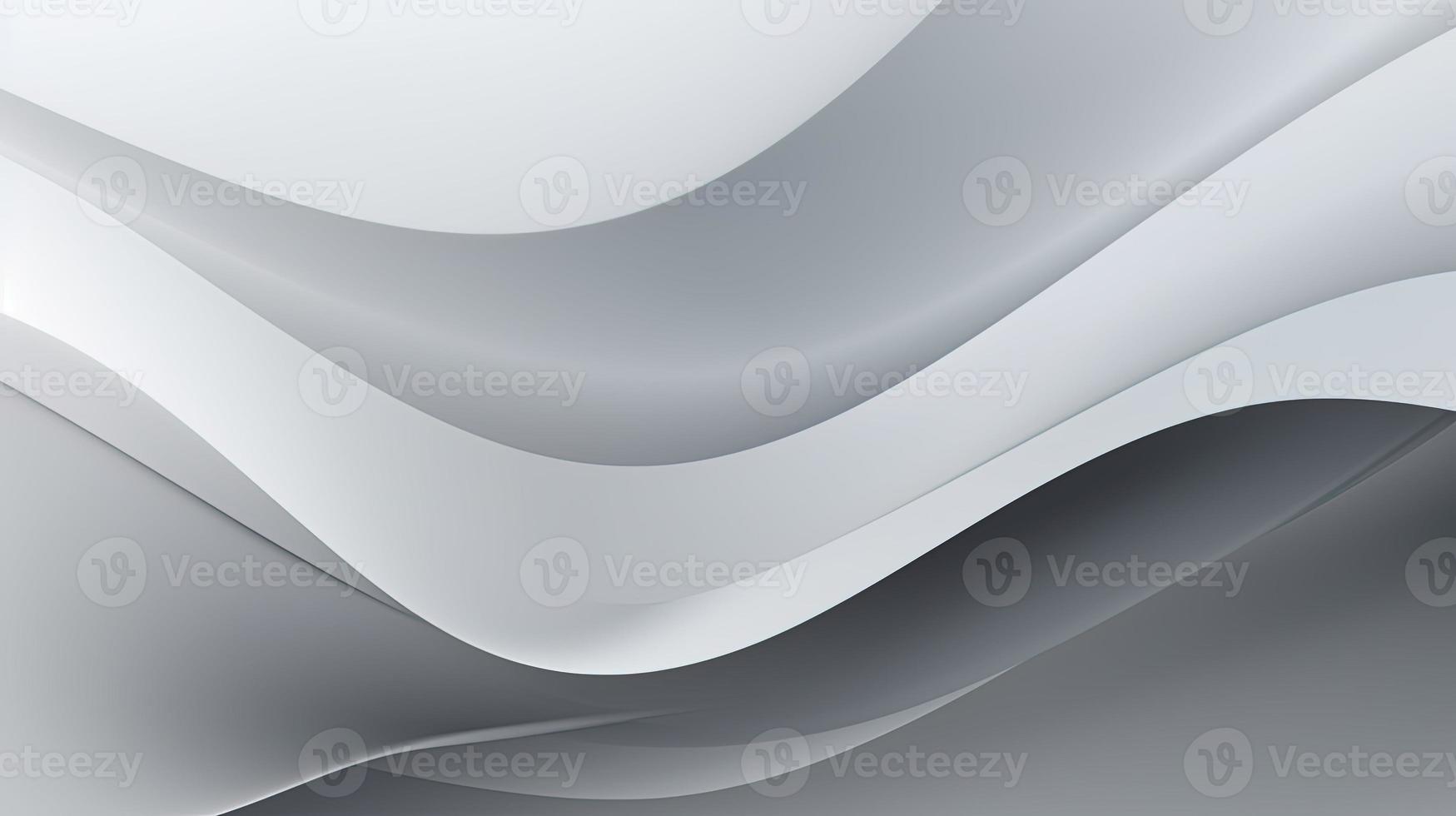 abstract background with smooth lines in gray colors, 3d illustration photo