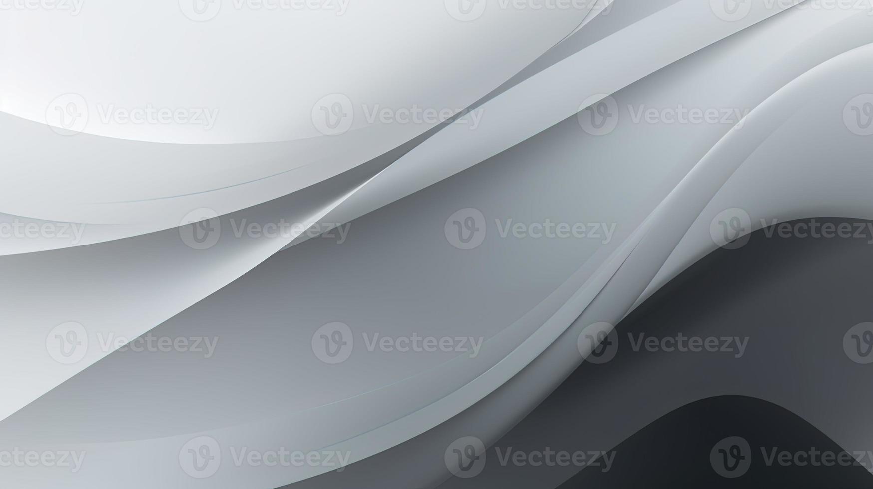 abstract background with smooth lines in gray colors, 3d illustration photo