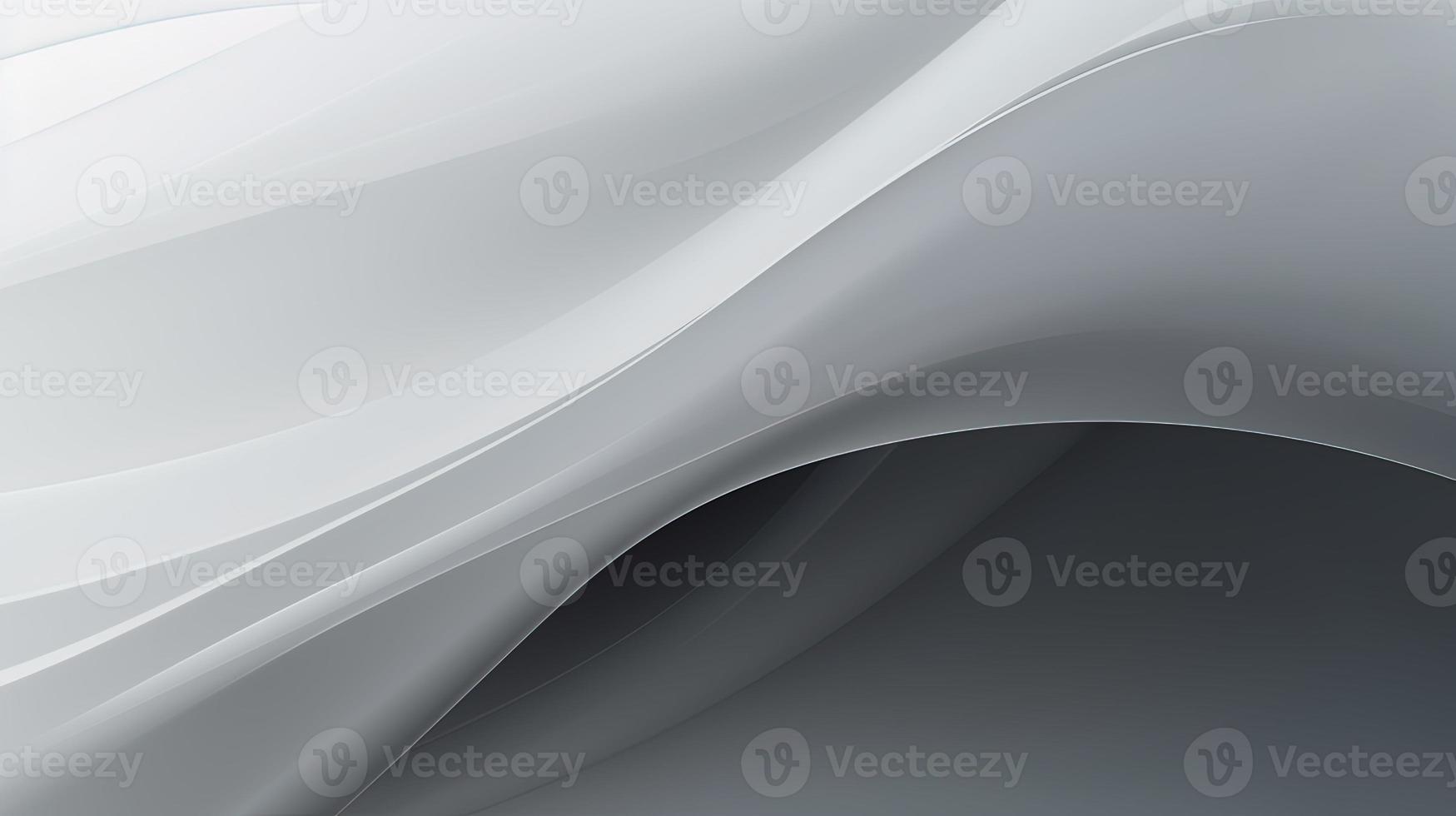 abstract background with smooth lines in gray colors, 3d illustration photo