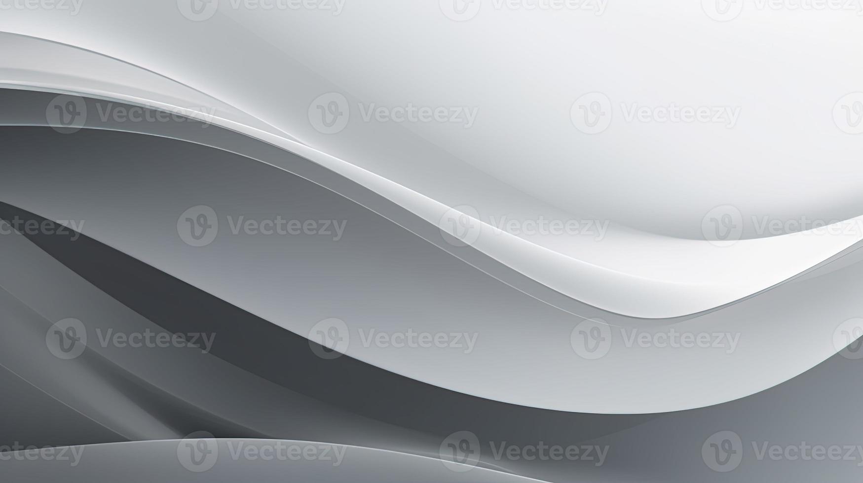 abstract background with smooth lines in gray colors, 3d illustration photo