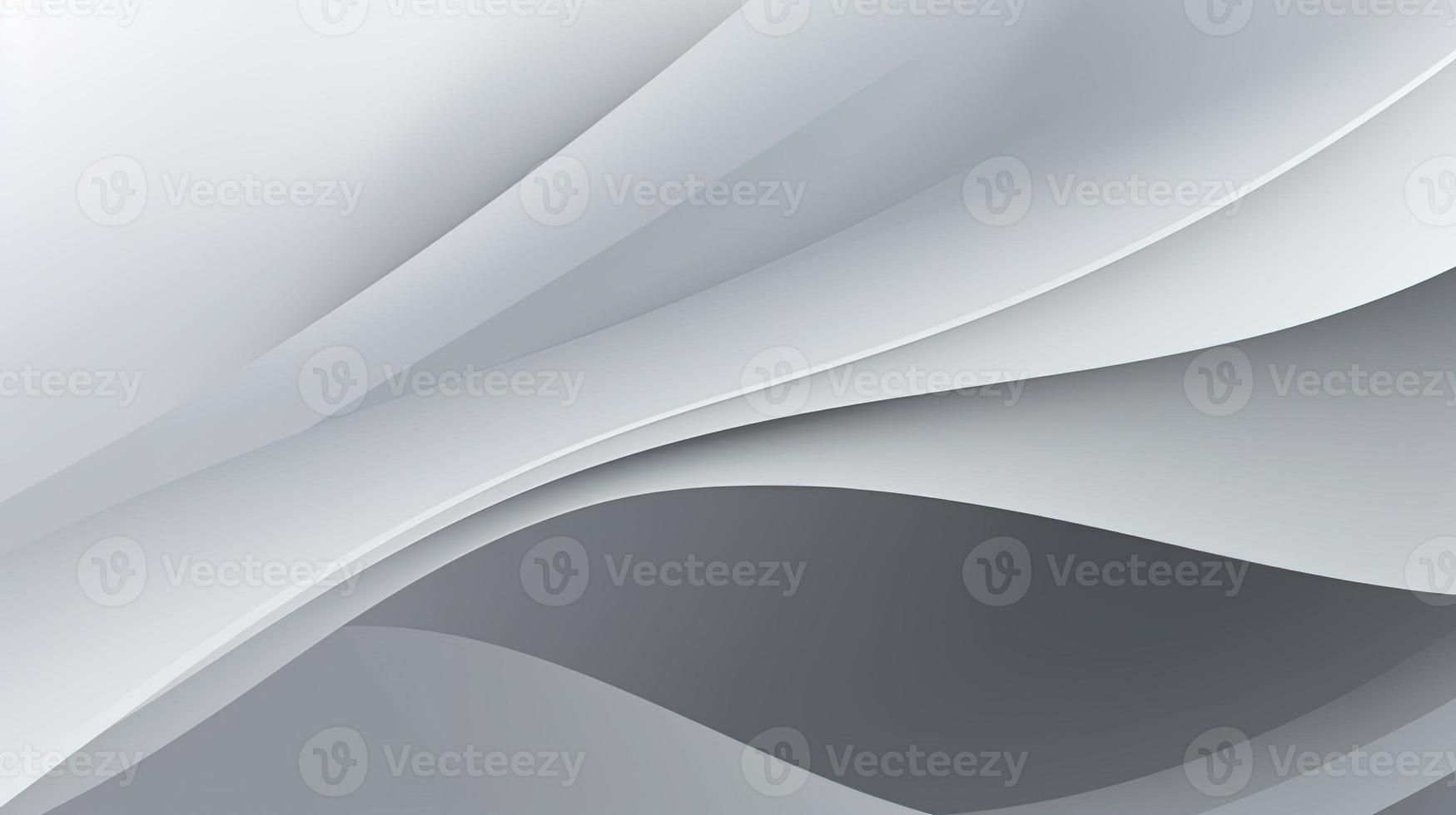 abstract background with smooth lines in gray colors, 3d illustration photo