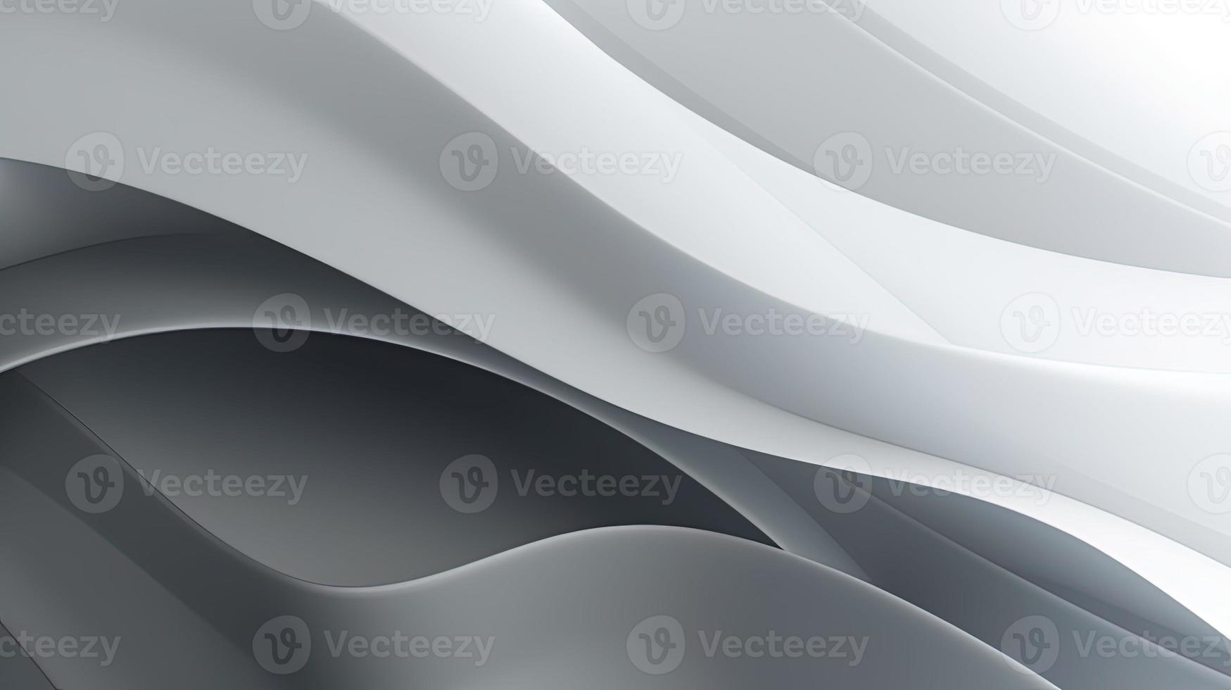 abstract background with smooth lines in gray colors, 3d illustration photo