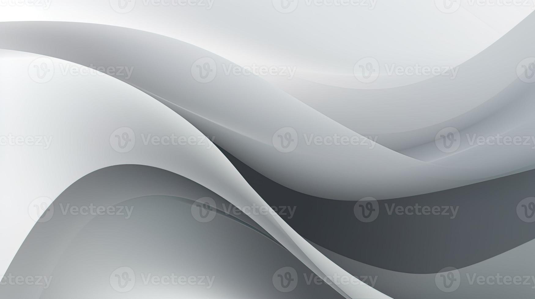 abstract background with smooth lines in gray colors, 3d illustration photo