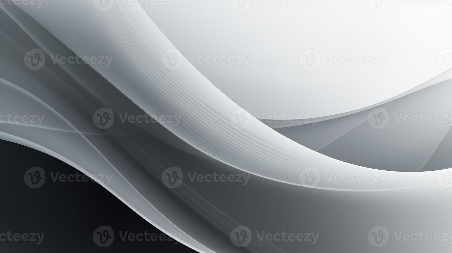 abstract background with smooth lines in gray colors, 3d illustration photo