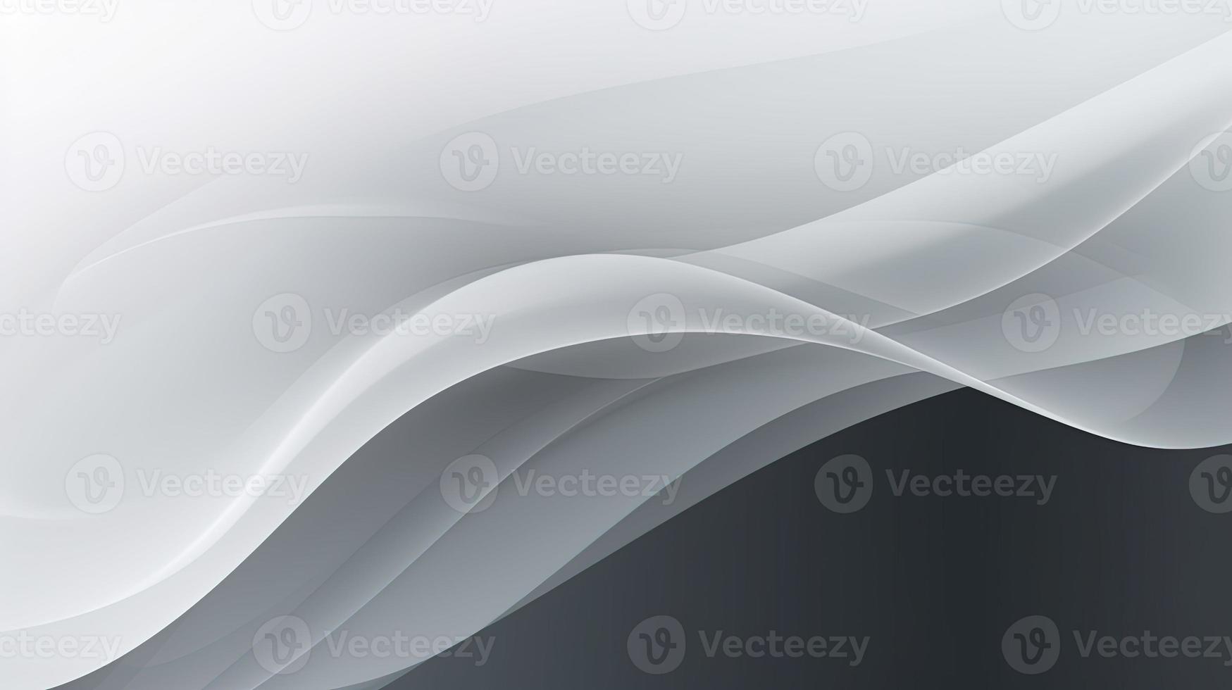 abstract background with smooth lines in gray colors, 3d illustration photo
