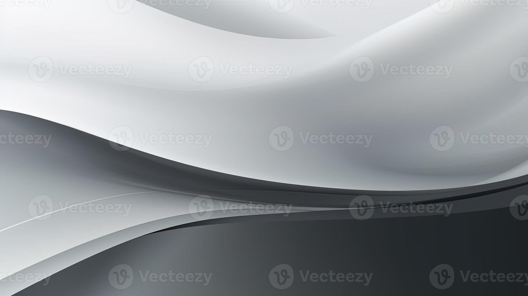abstract background with smooth lines in gray colors, 3d illustration photo