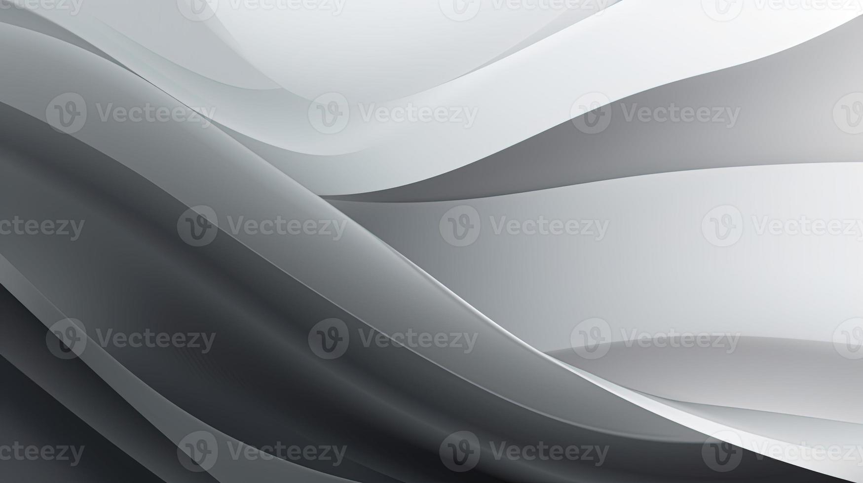 abstract background with smooth lines in gray colors, 3d illustration photo