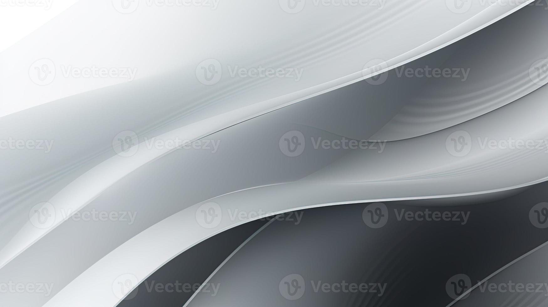 abstract background with smooth lines in gray colors, 3d illustration photo