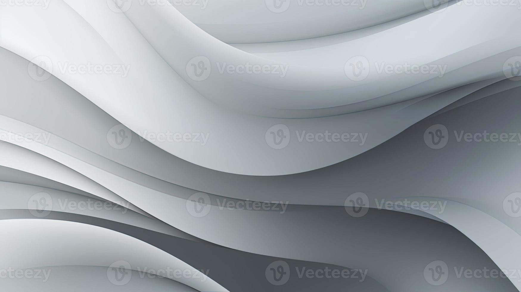 abstract background with smooth lines in gray colors, 3d illustration photo