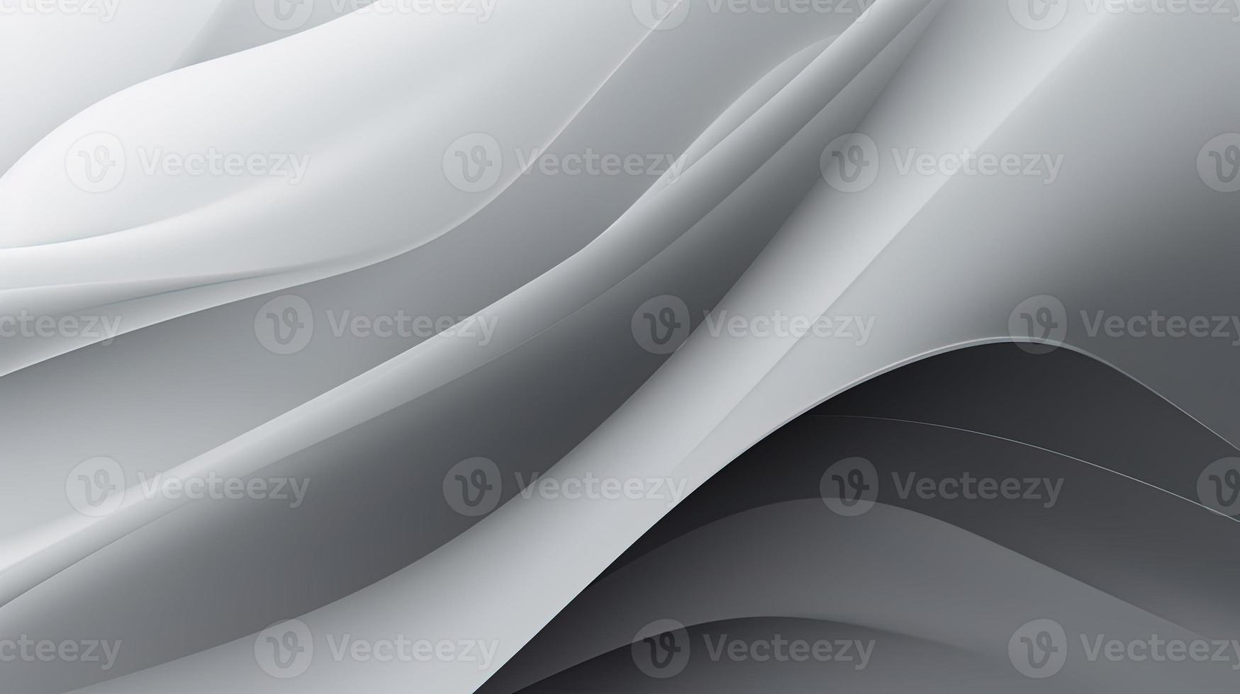 abstract background with smooth lines in gray colors, 3d illustration photo