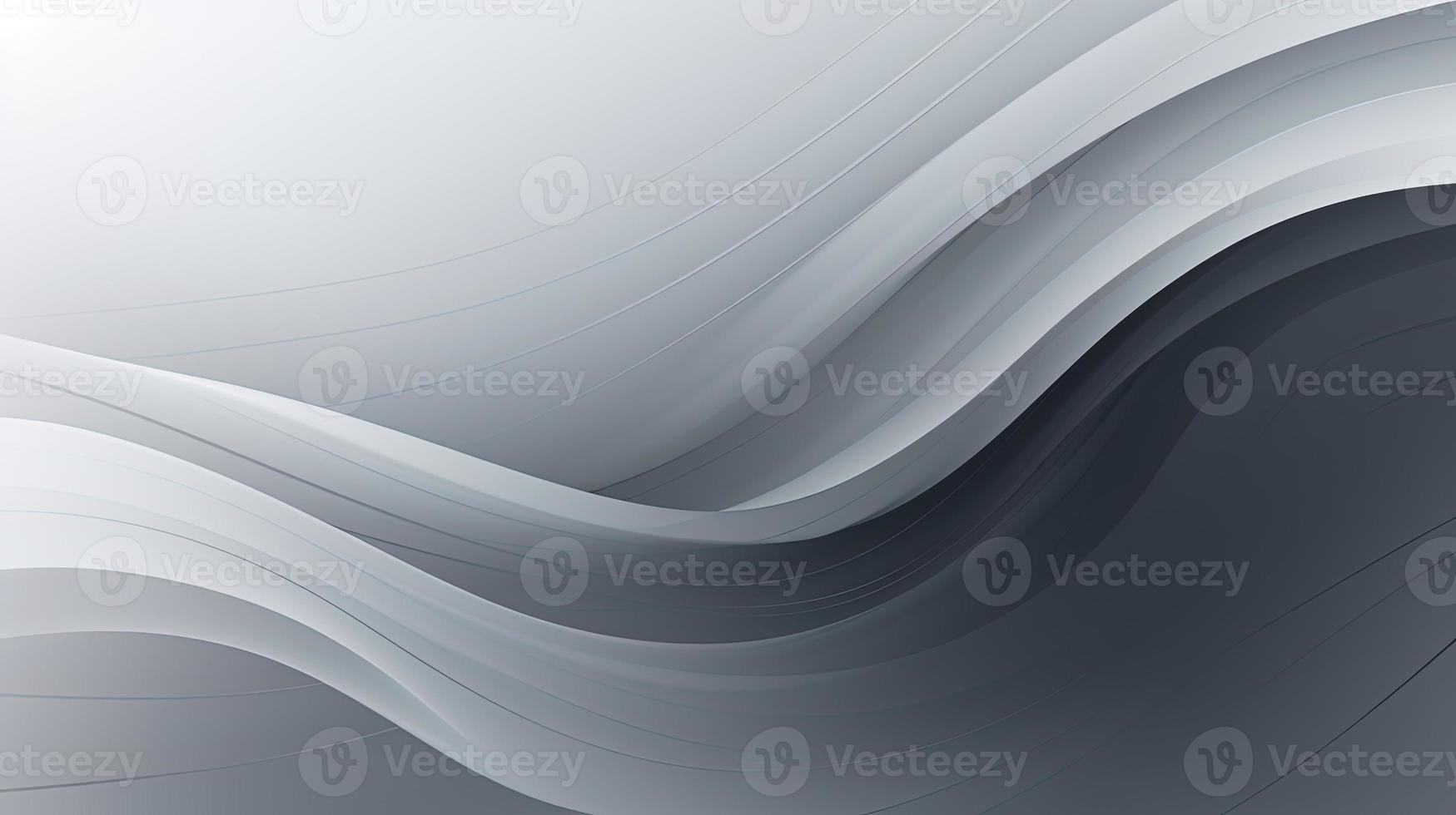 abstract background with smooth lines in gray colors, 3d illustration photo