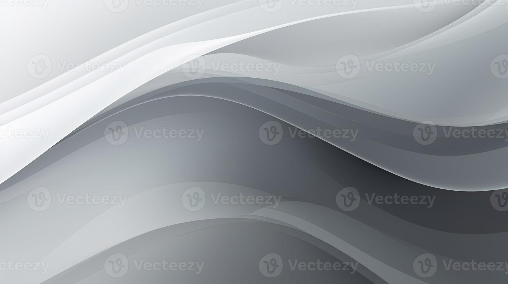 abstract background with smooth lines in gray colors, 3d illustration photo